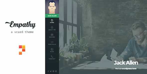 Empathy Theme GPL v1.4.8 – A vCard WordPress Theme