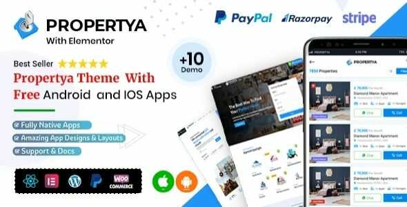 Propertya Theme GPL v1.1.6 – Real Estate WordPress Theme