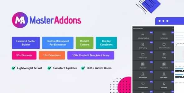 Master Addons for Elementor GPL v1.9.5
