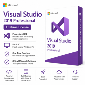 Visual Studio 2019 Professional License Key Online Activation Email Delivery