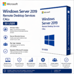 Windows Server 2019 Remote Desktop Services CALs 50 USER License Key Instant Email Delivery