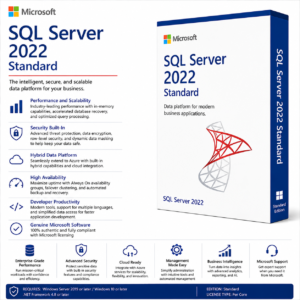 SQL Server 2022 Standard license key Online Activation Instant Email Delivery