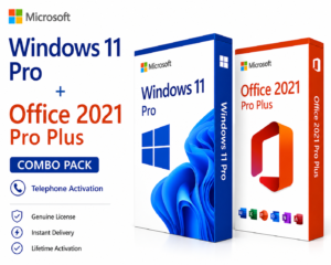 Windows 11 Pro + Office 2021 Pro Plus Combo ( Telephone Activation)