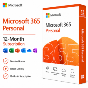 Microsoft 365 Personal | 12-Month Subscription, 1 person | Premium Office apps | 1TB OneDrive cloud storage | Windows/Mac